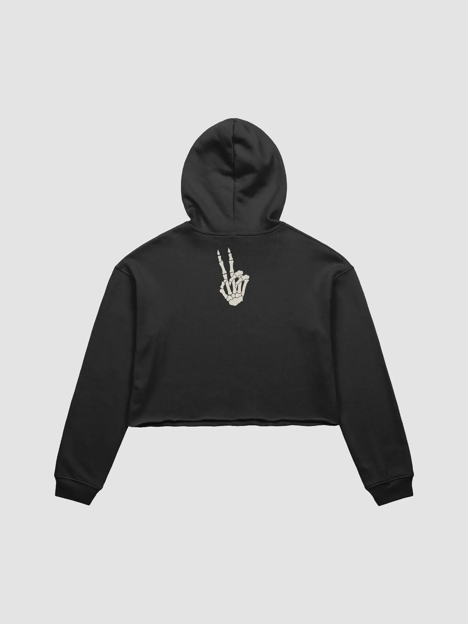 Peace Fleece Crop Hoodie (No sleeve graphics) product image (2)