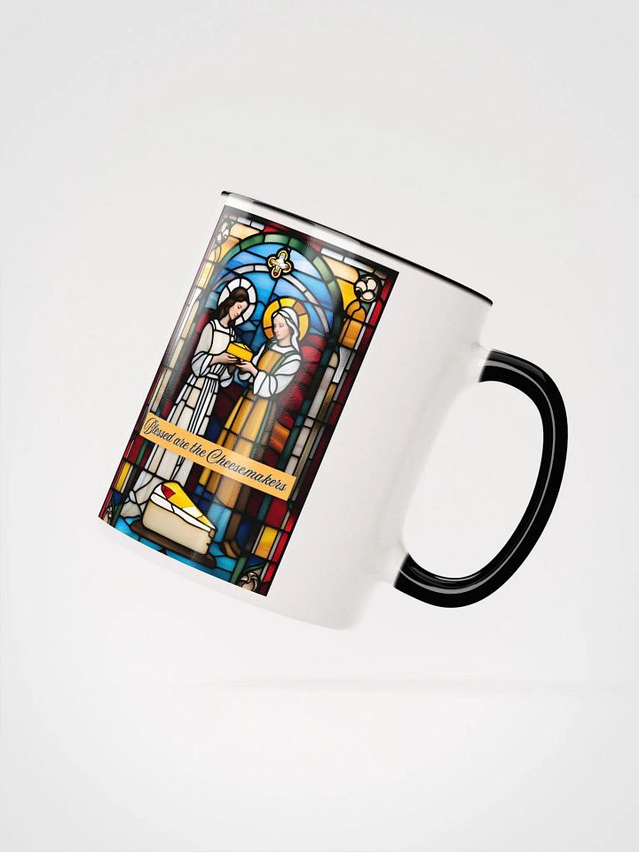 Blessed are the Cheesemakers Stained Glass Mug #02 product image (2)