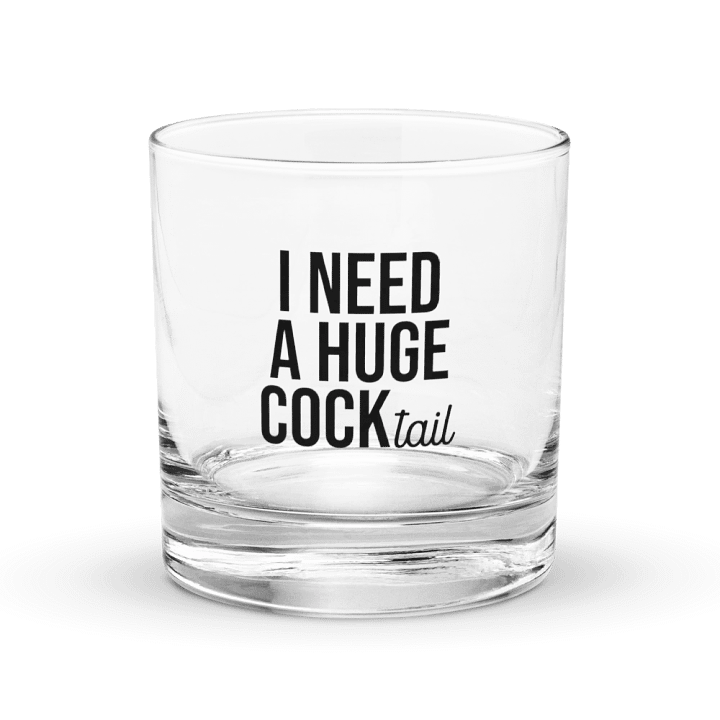 'I Need a Huge COCKtail' Rocks Glass Set product image (1)
