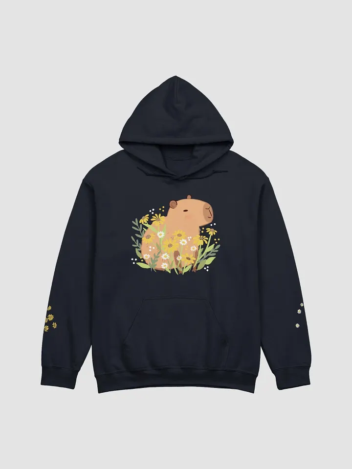 Cute Capybara Daisy Blooms Hoodie product image (1)