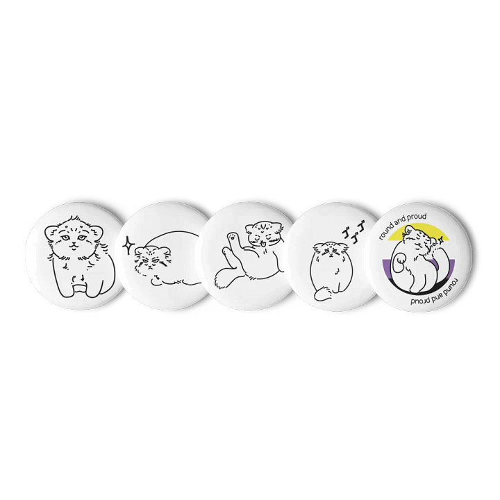 Pride Manul Pin Set - Nonbinary product image (3)