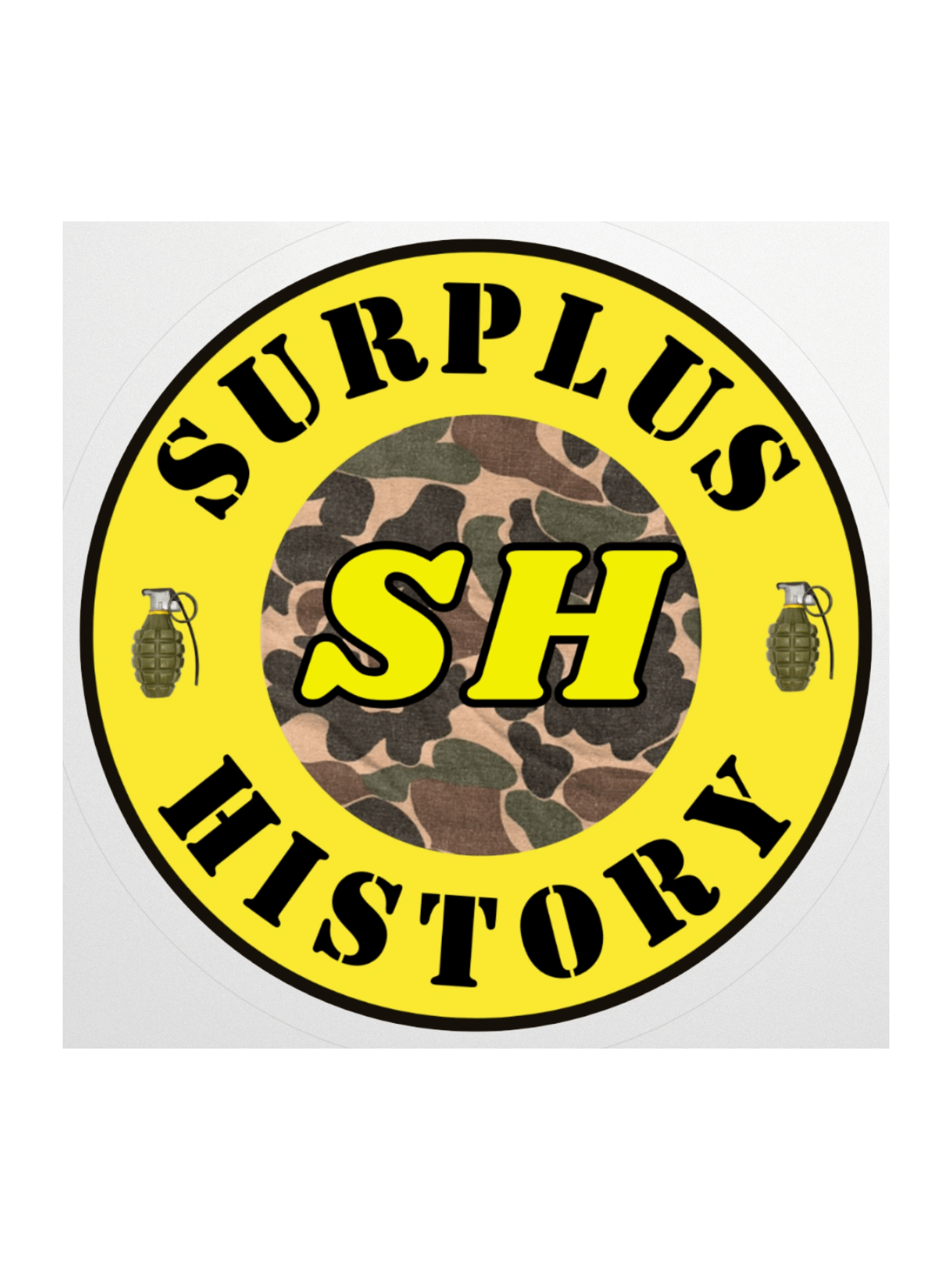SH Camo Round Sticker product image (2)
