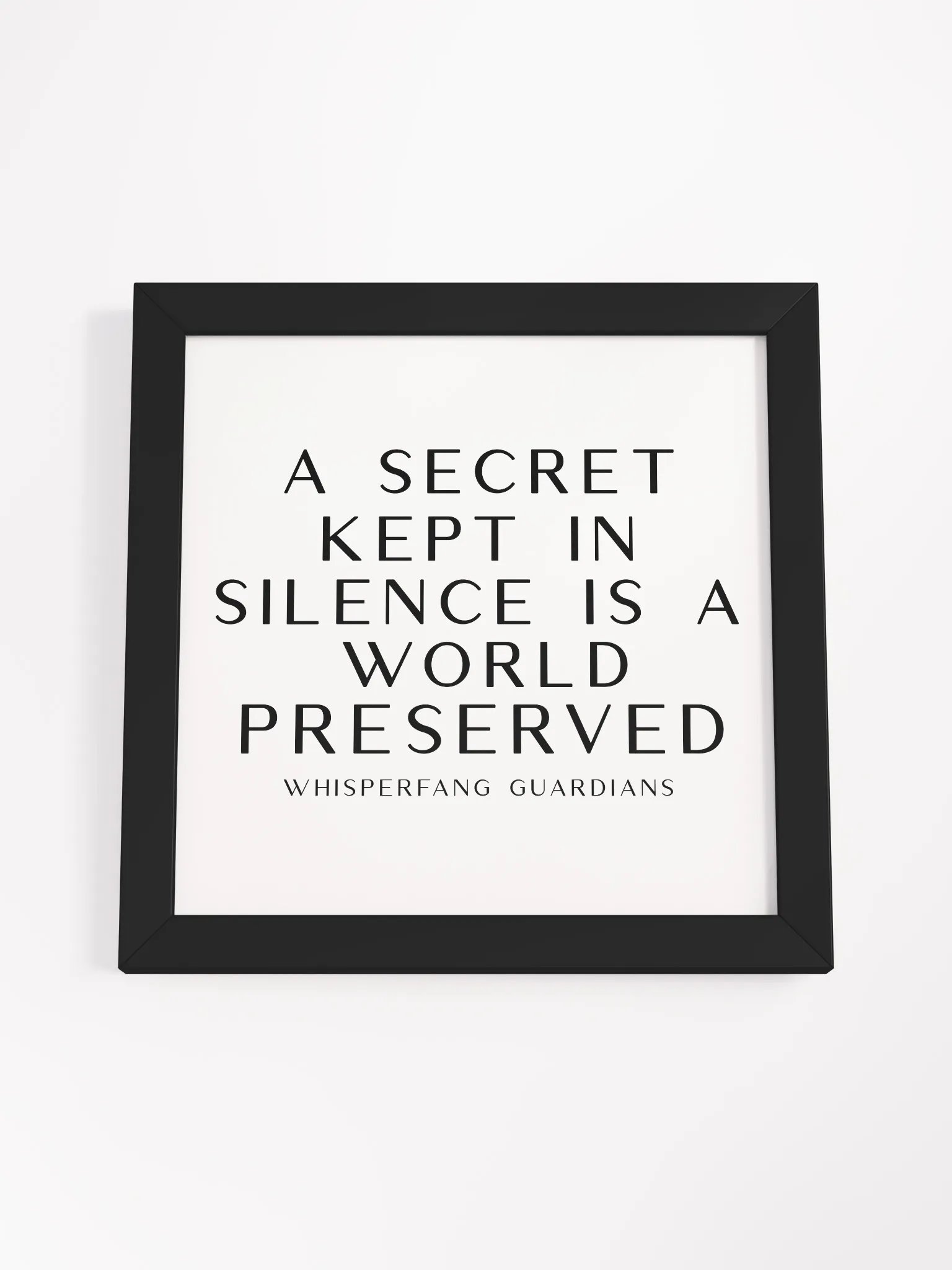 Whispering Fangs Proverb Framed Collection - Secret product image (51)