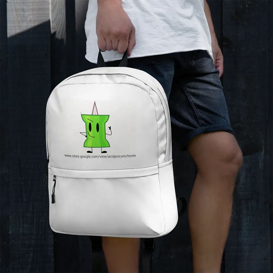 Acid pin and the website link backpack product image (4)