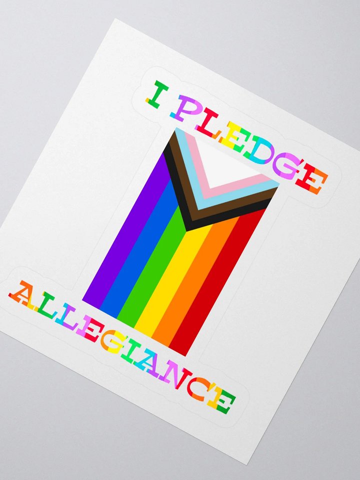 I Pledge Allegiance To Progress Sticker product image (5)