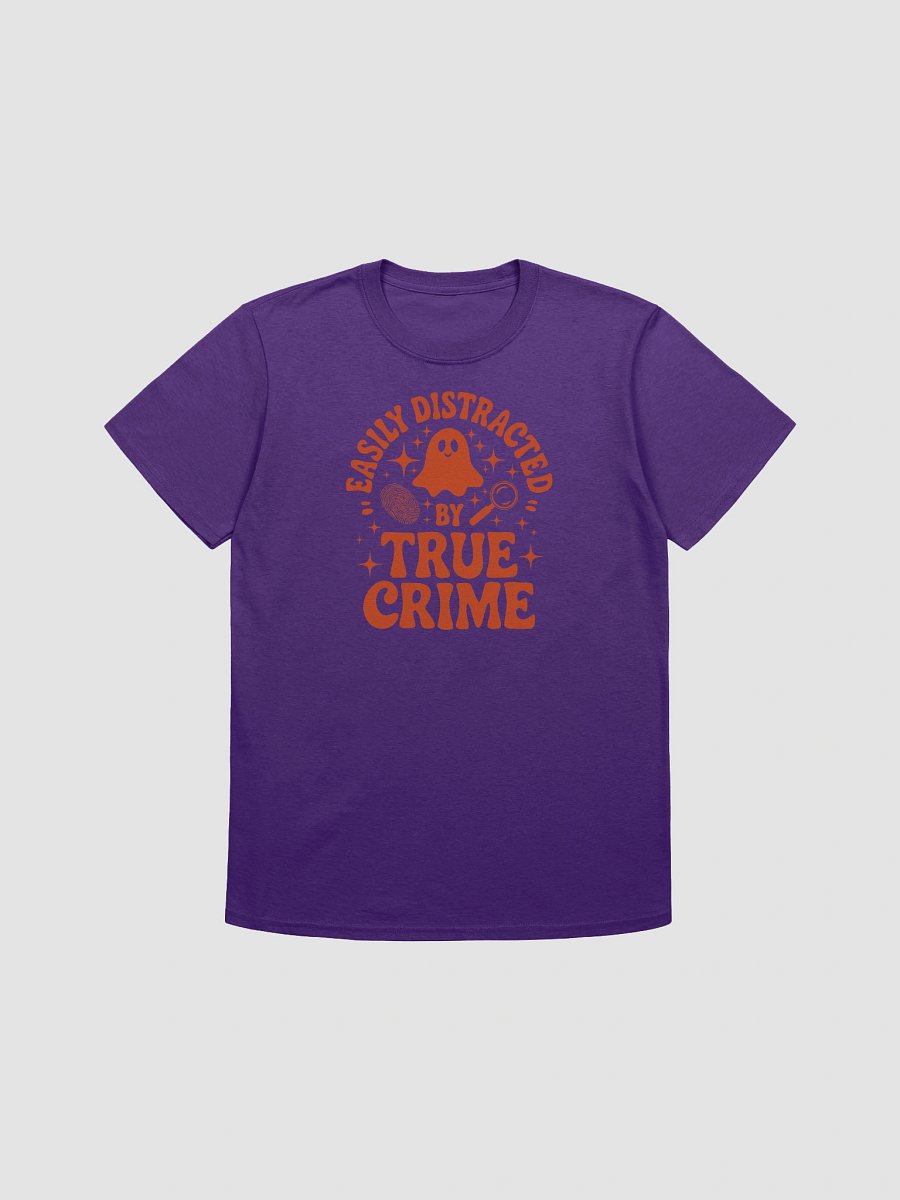 Easily Distracted by True Crime Halloween Spooky Ghost T-Shirt product image (73)