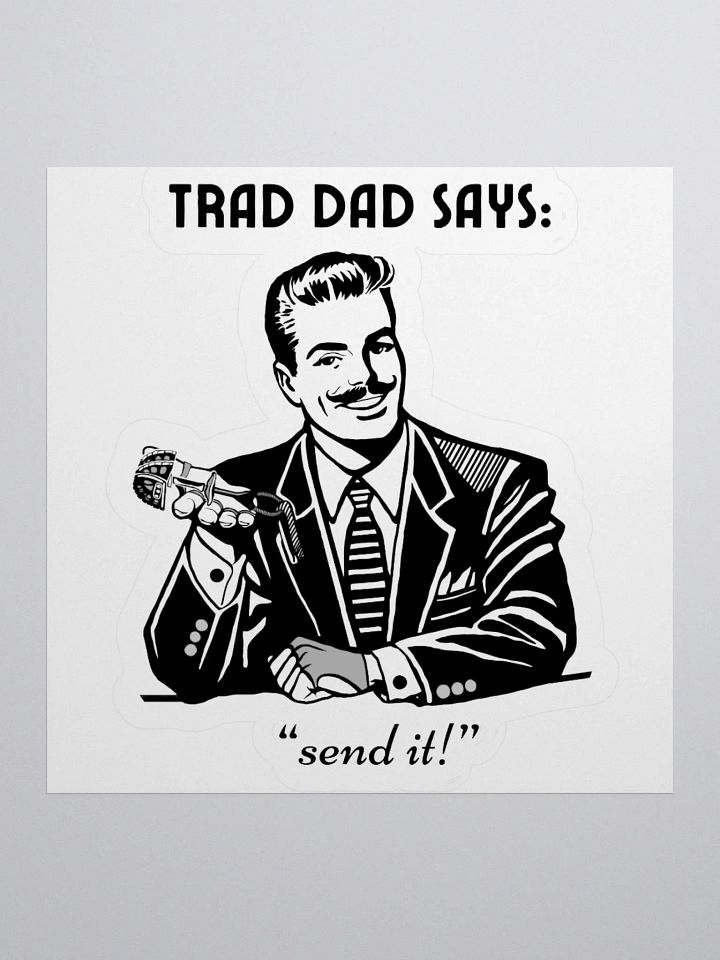 Trad Dad - Kiss-Cut Silhouette Sticker product image (3)