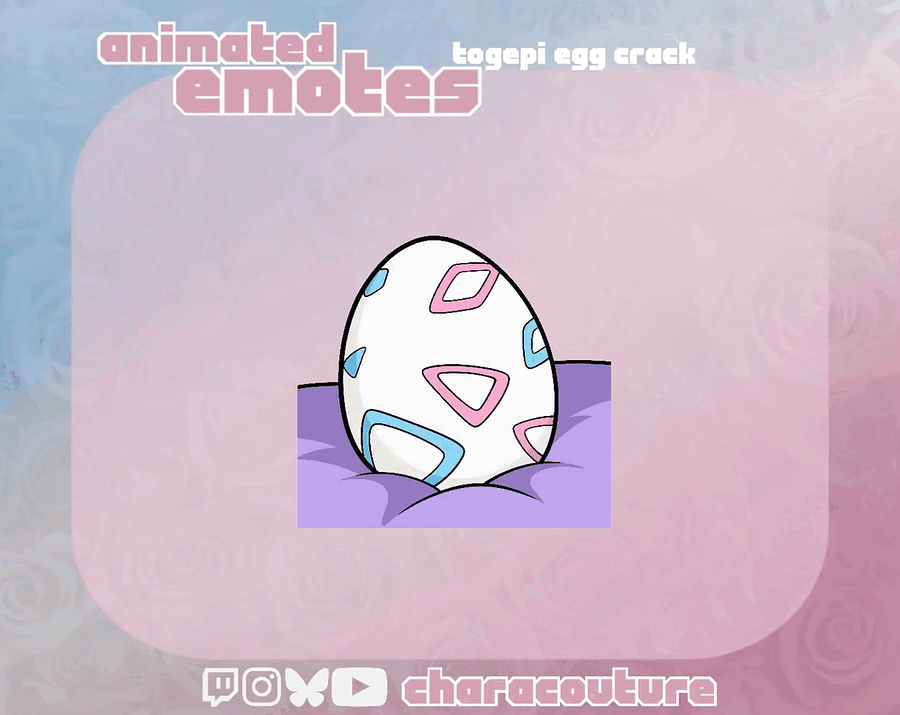 Togepi Egg Crack Animated Emote product image (2)
