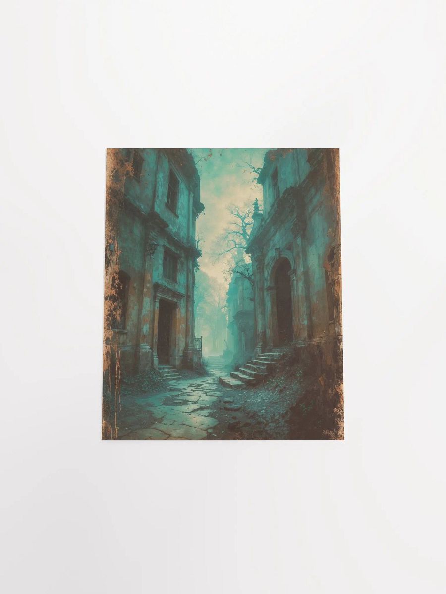 Misty Cobblestone Lane Poster product image (25)