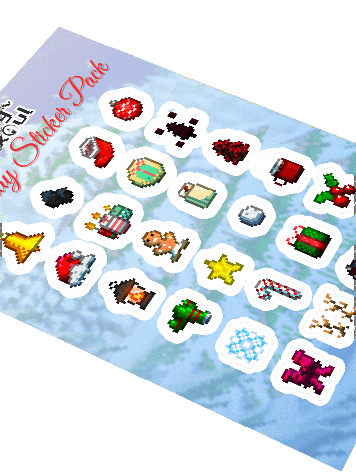 Pixel Holiday Stickers product image (2)