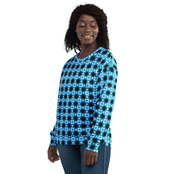 Abstract Shades of Green Pattern Unisex All Over Print Sweatshirt product image (1)