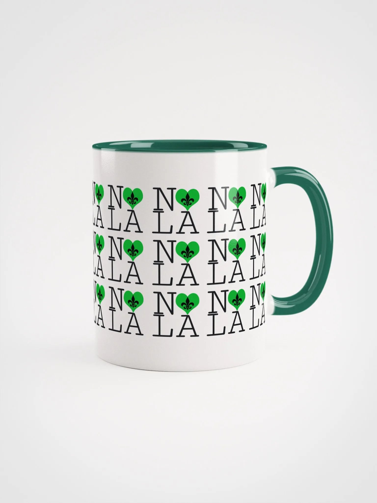 I LOVE NOLA **LEGACY COLOR MUG** (GREEN HEART INFINITY WALL) product image (26)