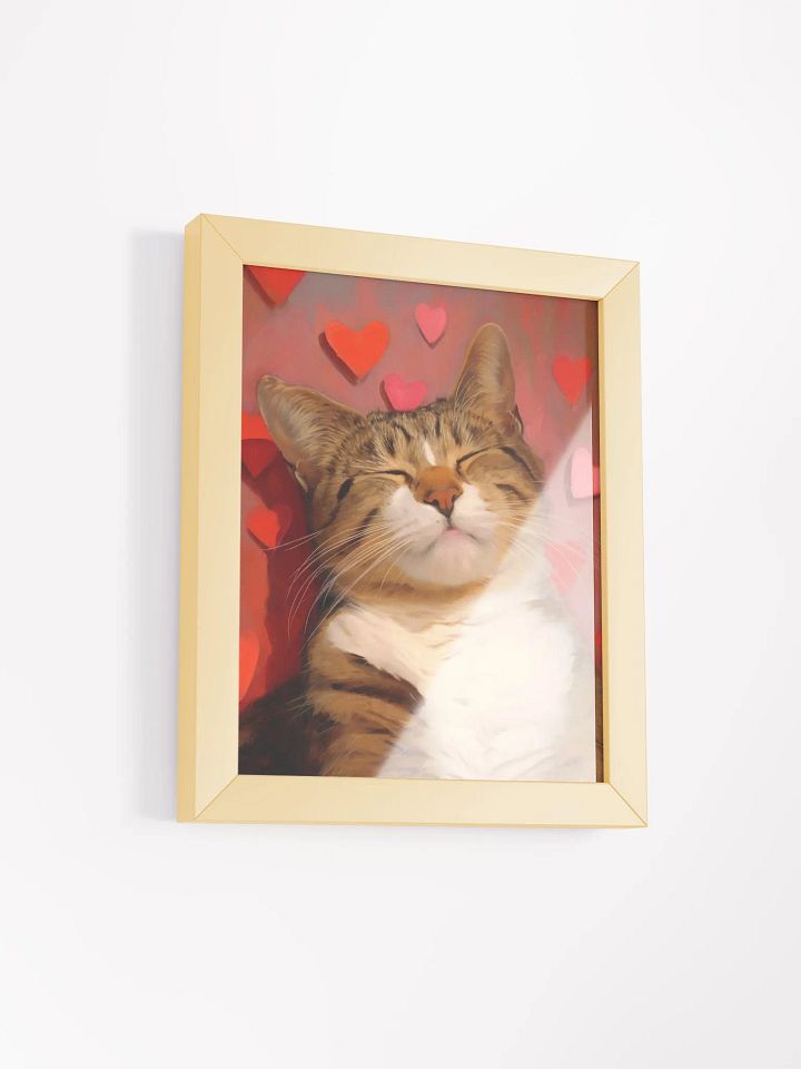 Dreamy Tabby Love - Framed Matte Poster product image (3)