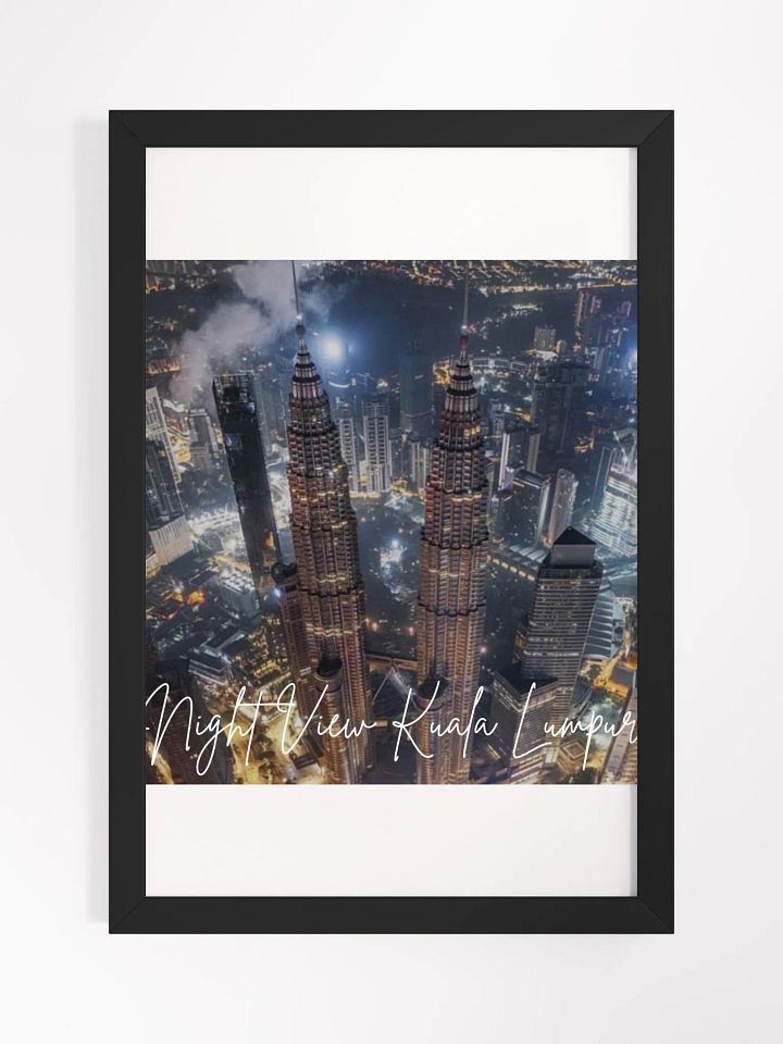 Kuala Lumpur VIew Framed High-Quality Matte Poster (in) product image (1)