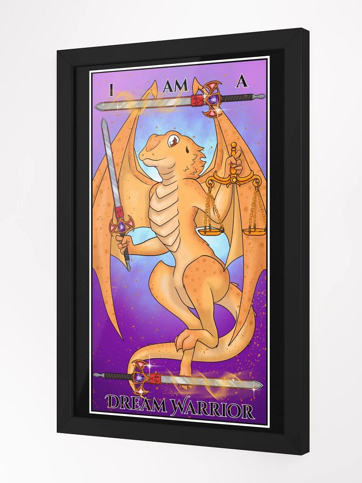 Day of the Dragon "Justice" Tarot Card Framed Poster product image (2)