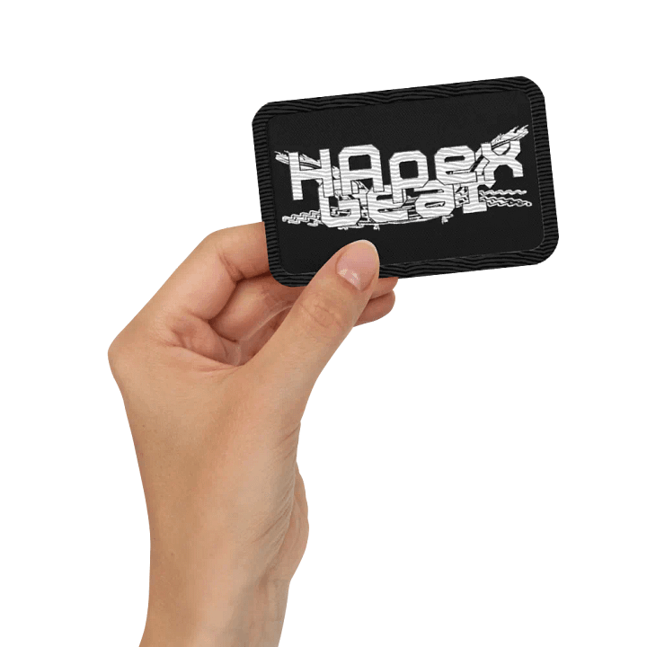 White HApex Gear Black Logo - Embroidered Patches product image (3)