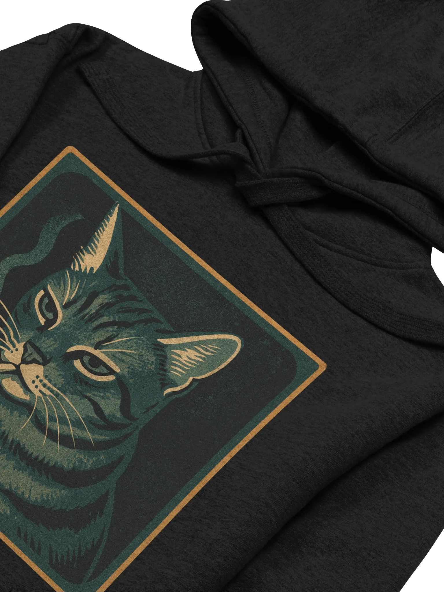 Smoking Cat Funny Cat Meme Iconic Portrait Retro Graphic Style Hoodie product image (32)