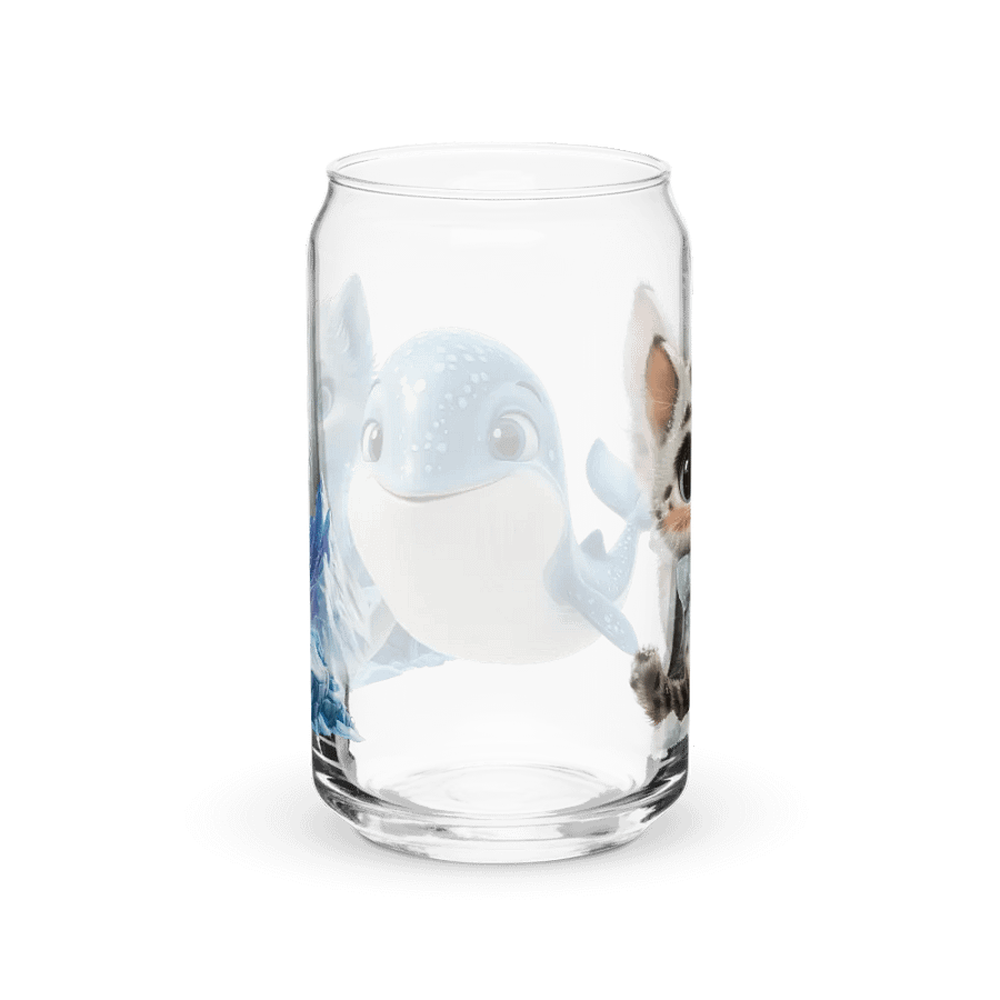 Whimsical Arctic Animal Can-Shaped Glass product image (2)