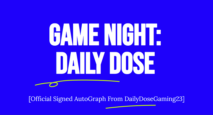 Daily Dose Signed Autograph. product image (1)