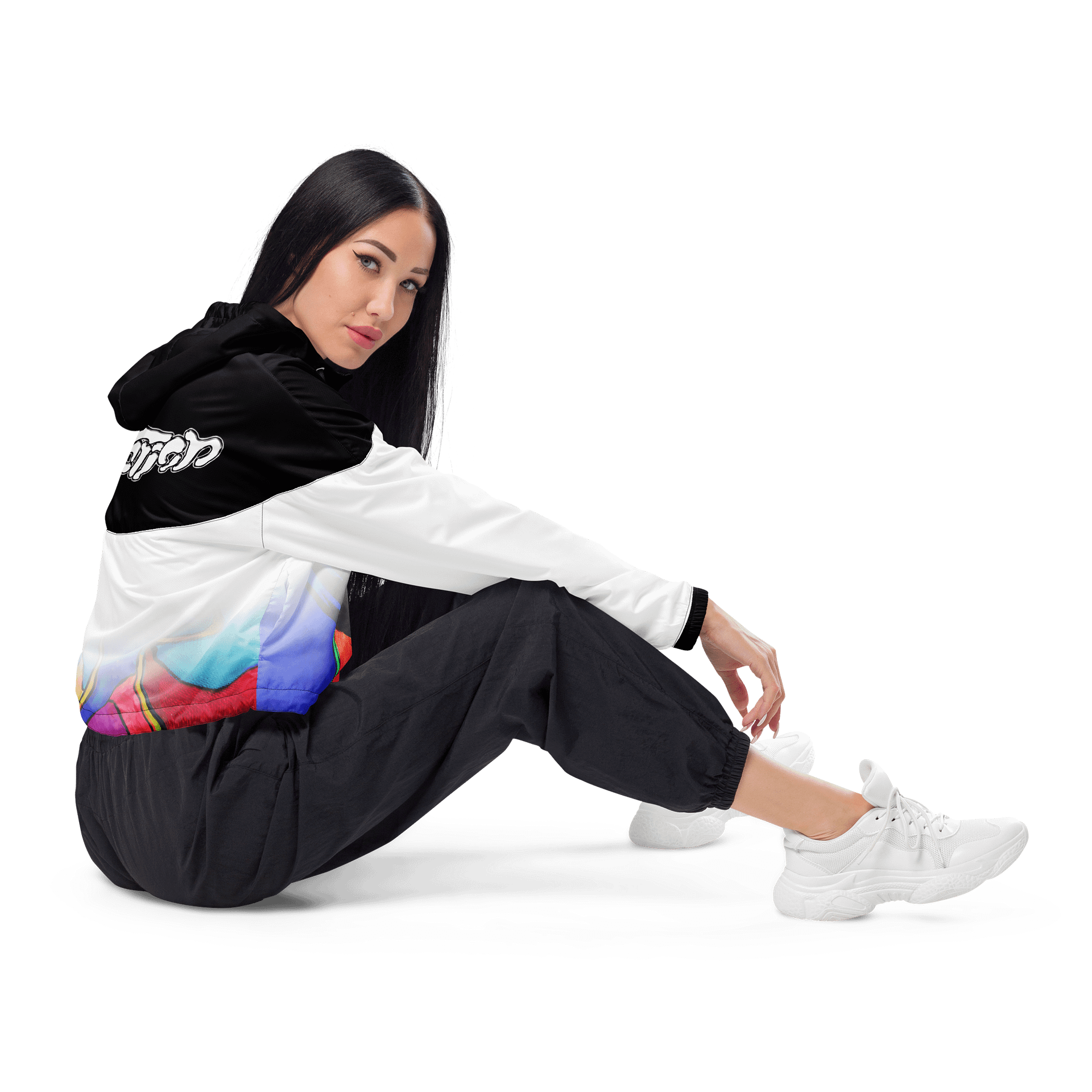 OVERSATURATION - Women's Cropped Windbreaker product image (5)