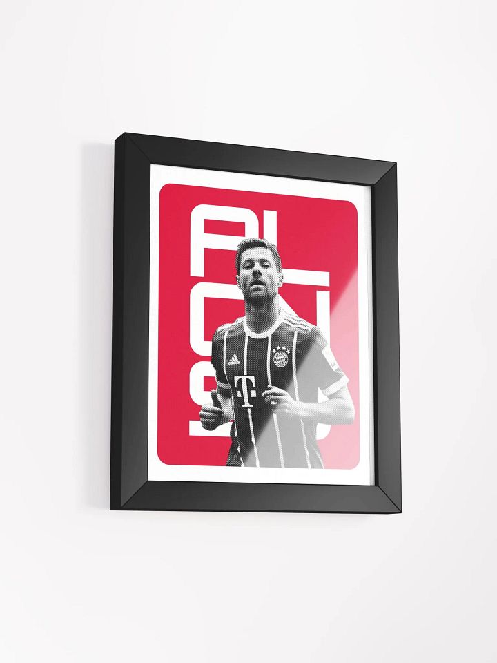Xabi Alonso BW Bayern Munich Name Art Framed Print product image (2)