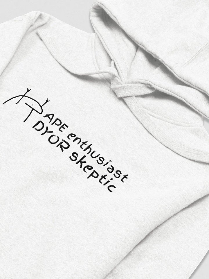 APE Enthusiast | Crypto meme Embroidered Hoodie - Light Colors product image (2)