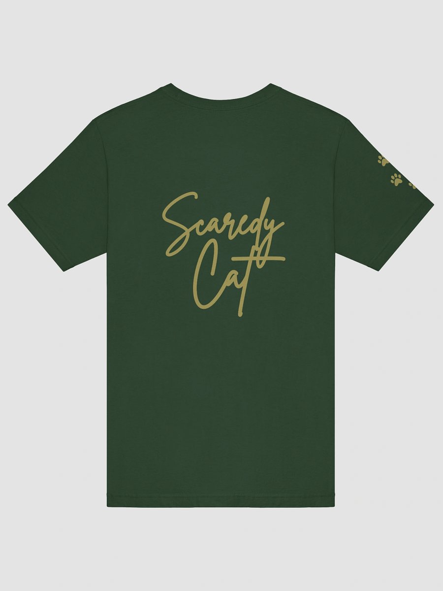 Whimsical 'Scaredy Cat' Handwritten T-Shirt product image (19)