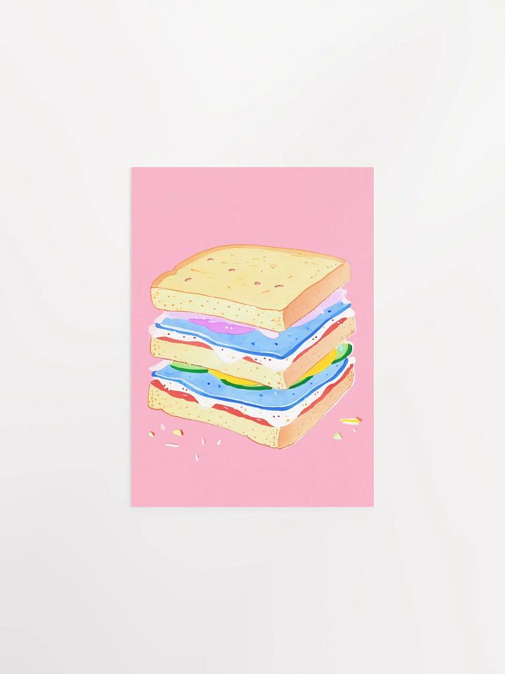 Whimsical Sandwich Delight Poster product image (2)