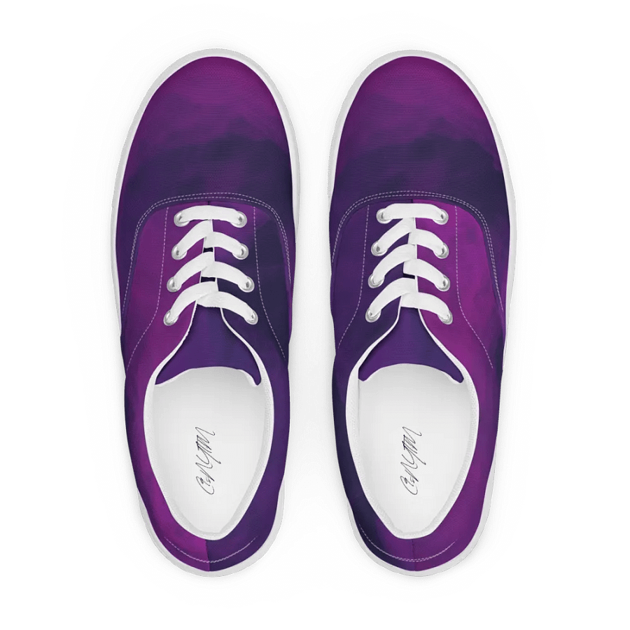 Ethereal Purple Swirl Women's Canvas Shoes product image (3)