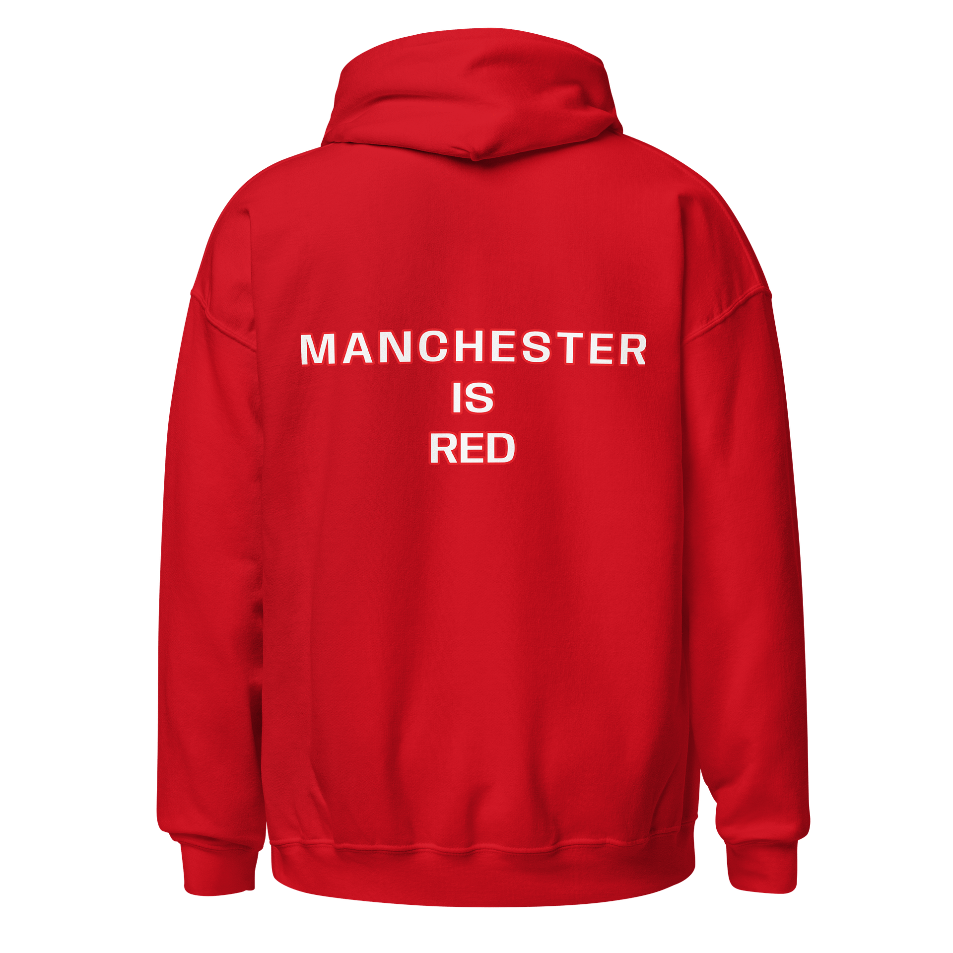 MANCHESTER IS RED - TEA UNISEX HOODIE (RED) product image (1)