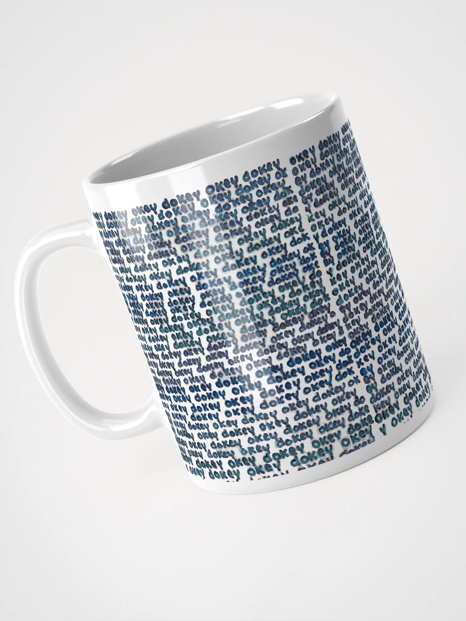 okey dokey White Glossy Mug product image (2)