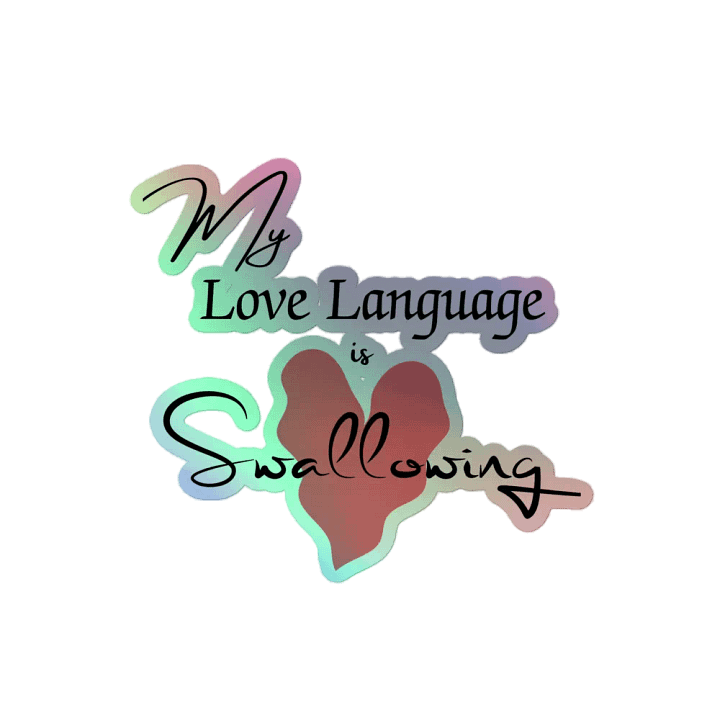 Holographic Love Language Sticker product image (2)