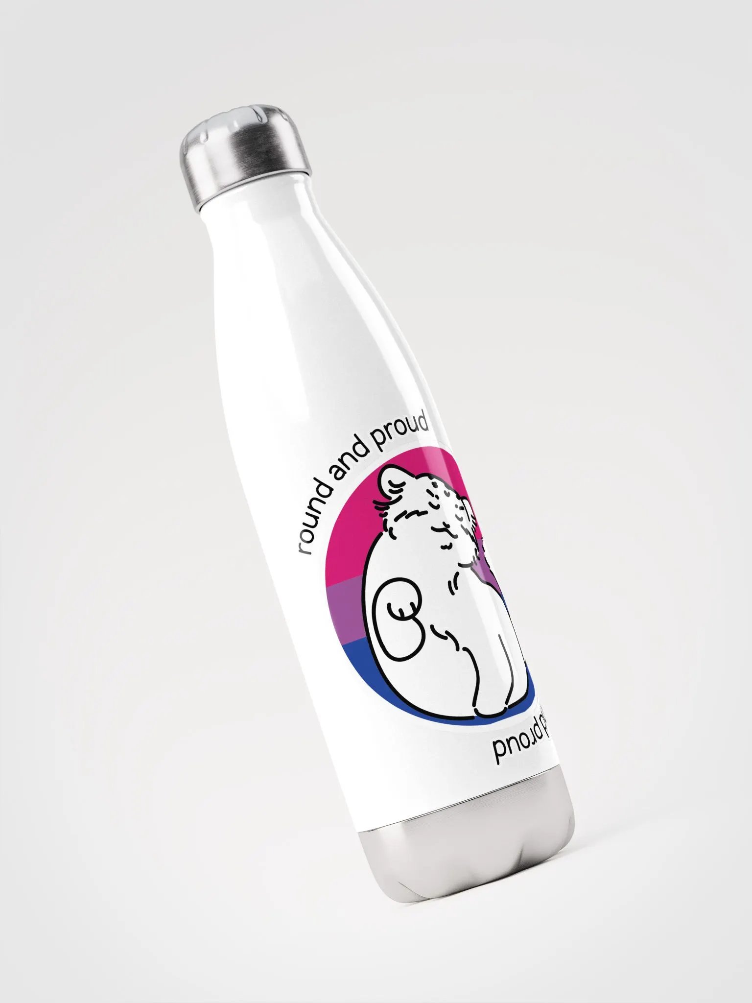 Round and Proud Manul Pride Bisexual Version - Bottle product image (3)