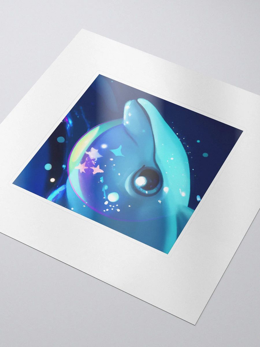 Cute Galactic Dolphin Delta Sticker product image (3)