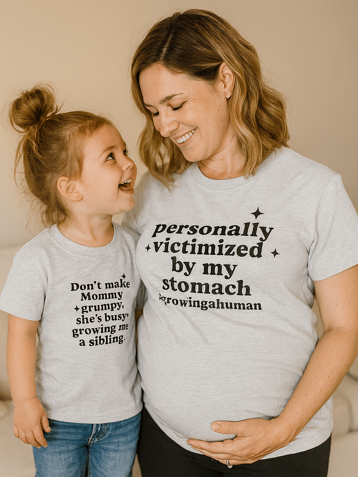 Personally Victimized By My Stomach — #GrowingAHuman Maternity Tee product image (1)