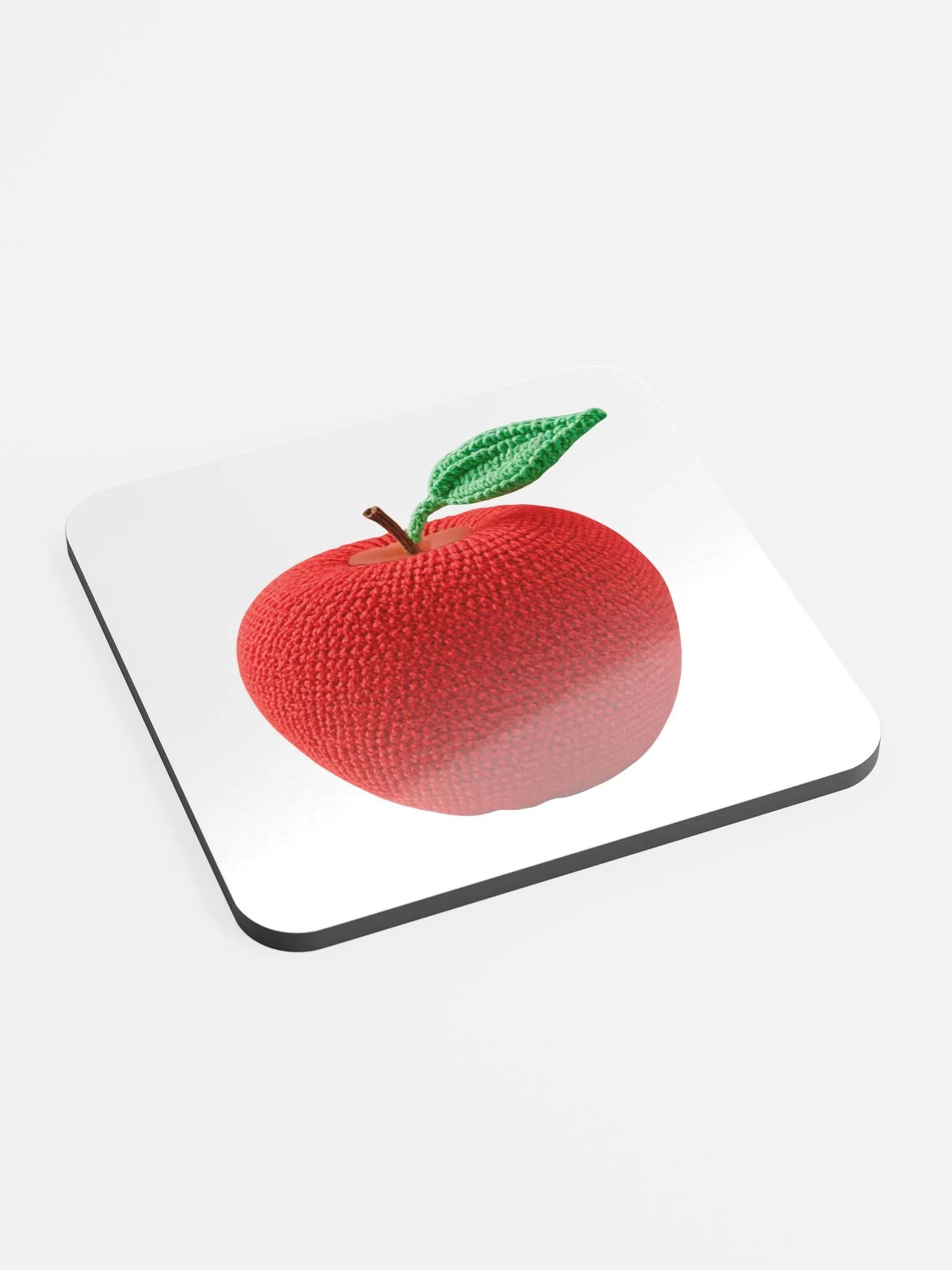 CozyAvocado Glossed Cork Coaster Apple #1 product image (2)