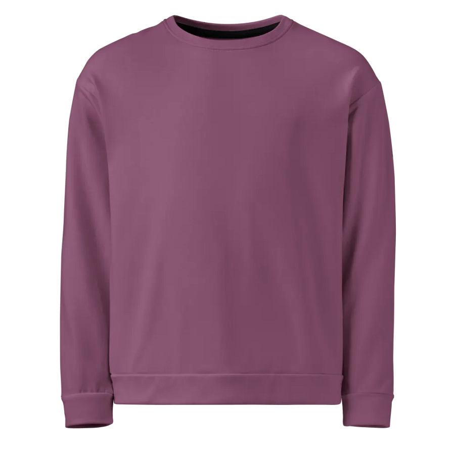 Plain Dark Lilac Purple Soft Summer Unisex Recycled Polyester Heavyweight Premium Sweatshirt by Treasure Pie product image (1)
