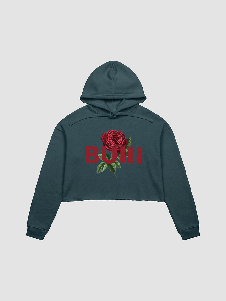 BUIII Logo Rose Fleece Crop Hoodie product image (3)