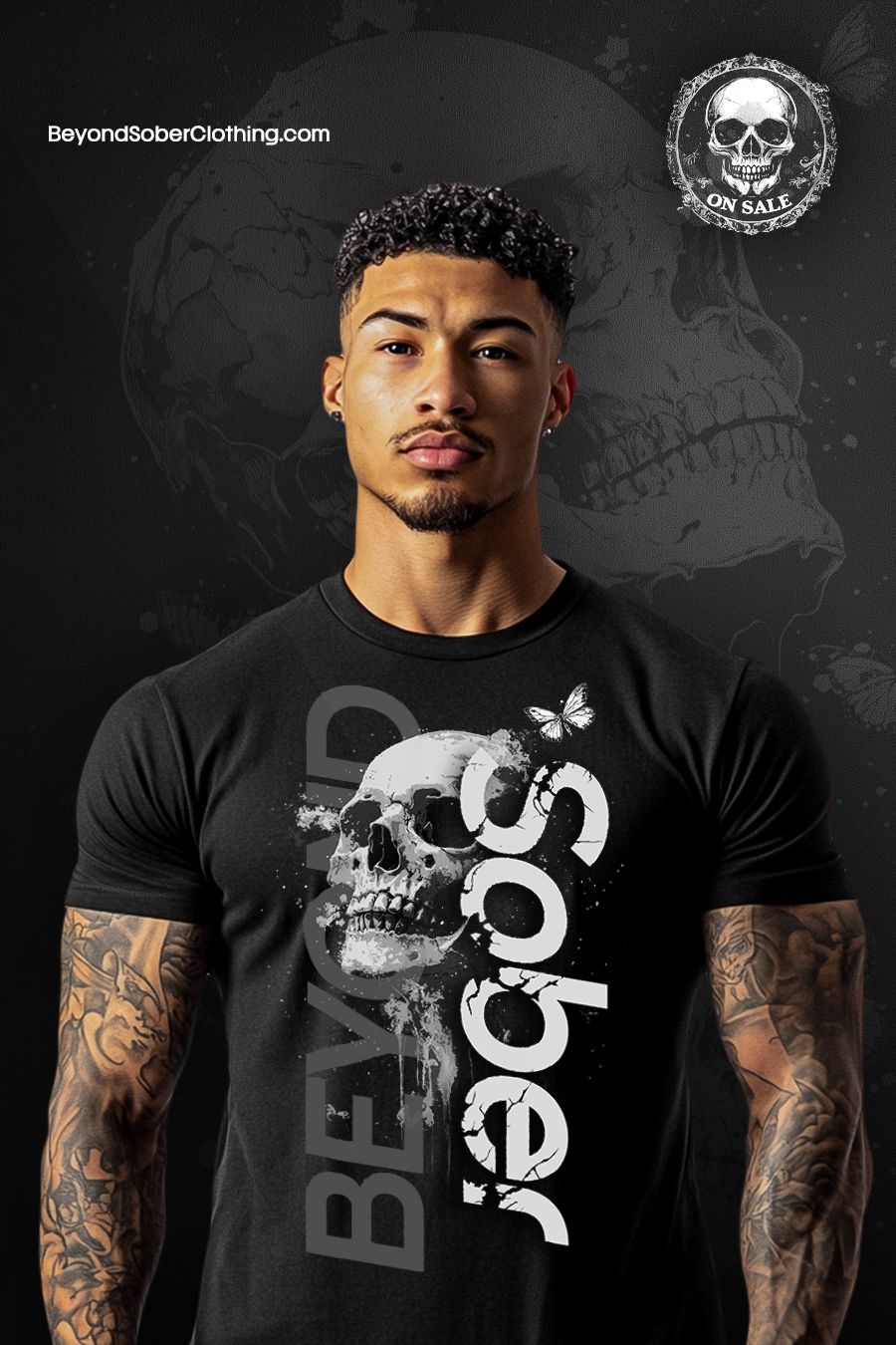 Beyond Sober: Men’s Dark Journey Tee product image (1)