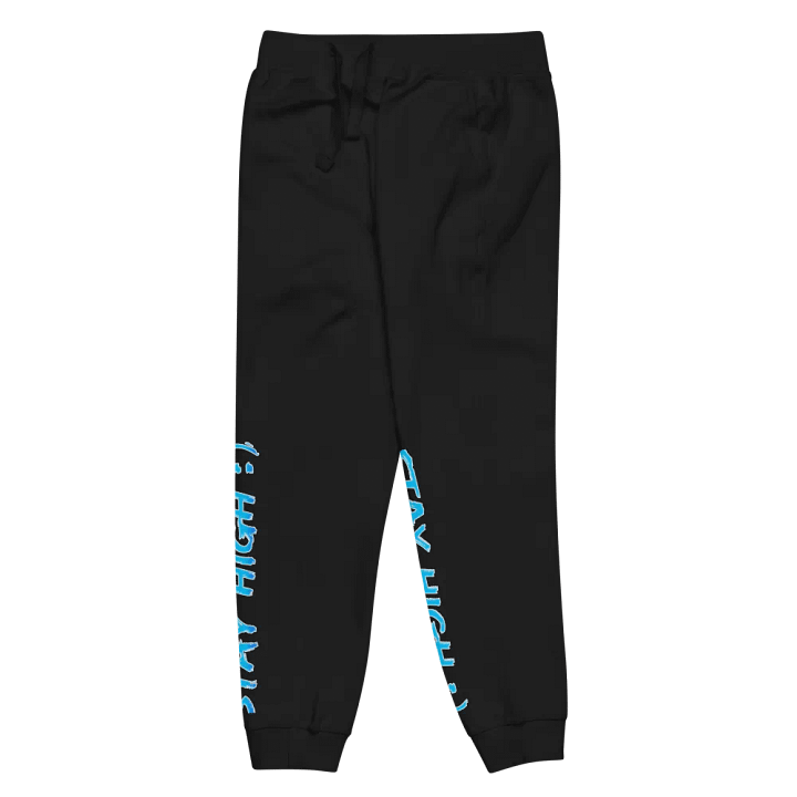 Cotton Heritage Stay High Unisex Fleece Sweatpants (Blue Gradient Text) product image (2)