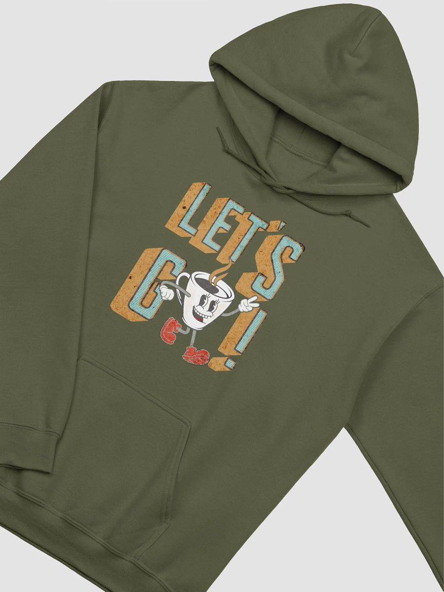 Lets Go Coffee Mascot Animated Classic Hoodie product image (14)