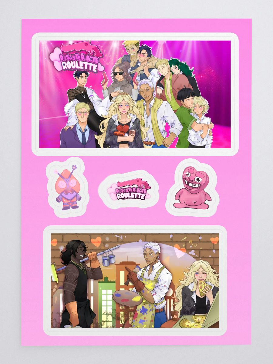 Disaster Disaster Date Roulette Sticker Set product image (4)