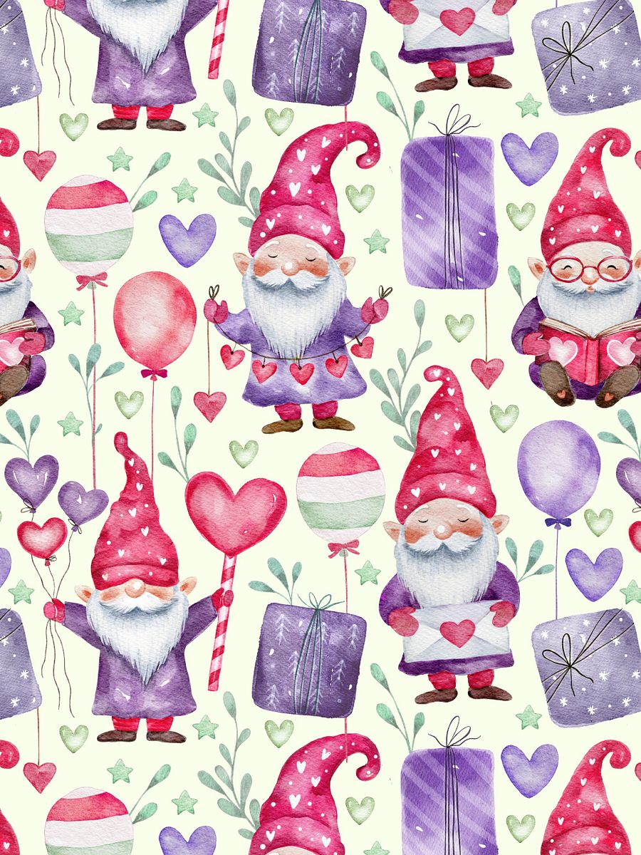 Gnome Seamless Pattern product image (1)