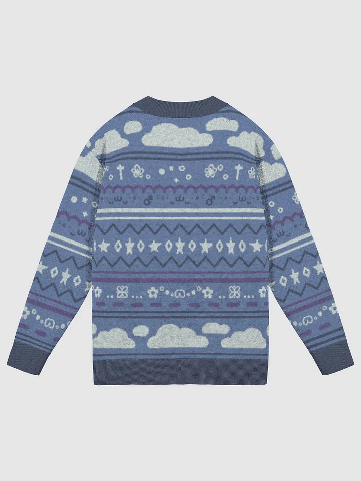 Cloudy Christmas Cardigan - Blue product image (7)