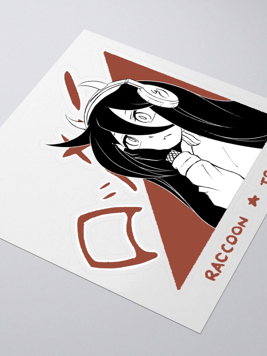 Raccoon Tracks Sticker (Transparent) product image (3)