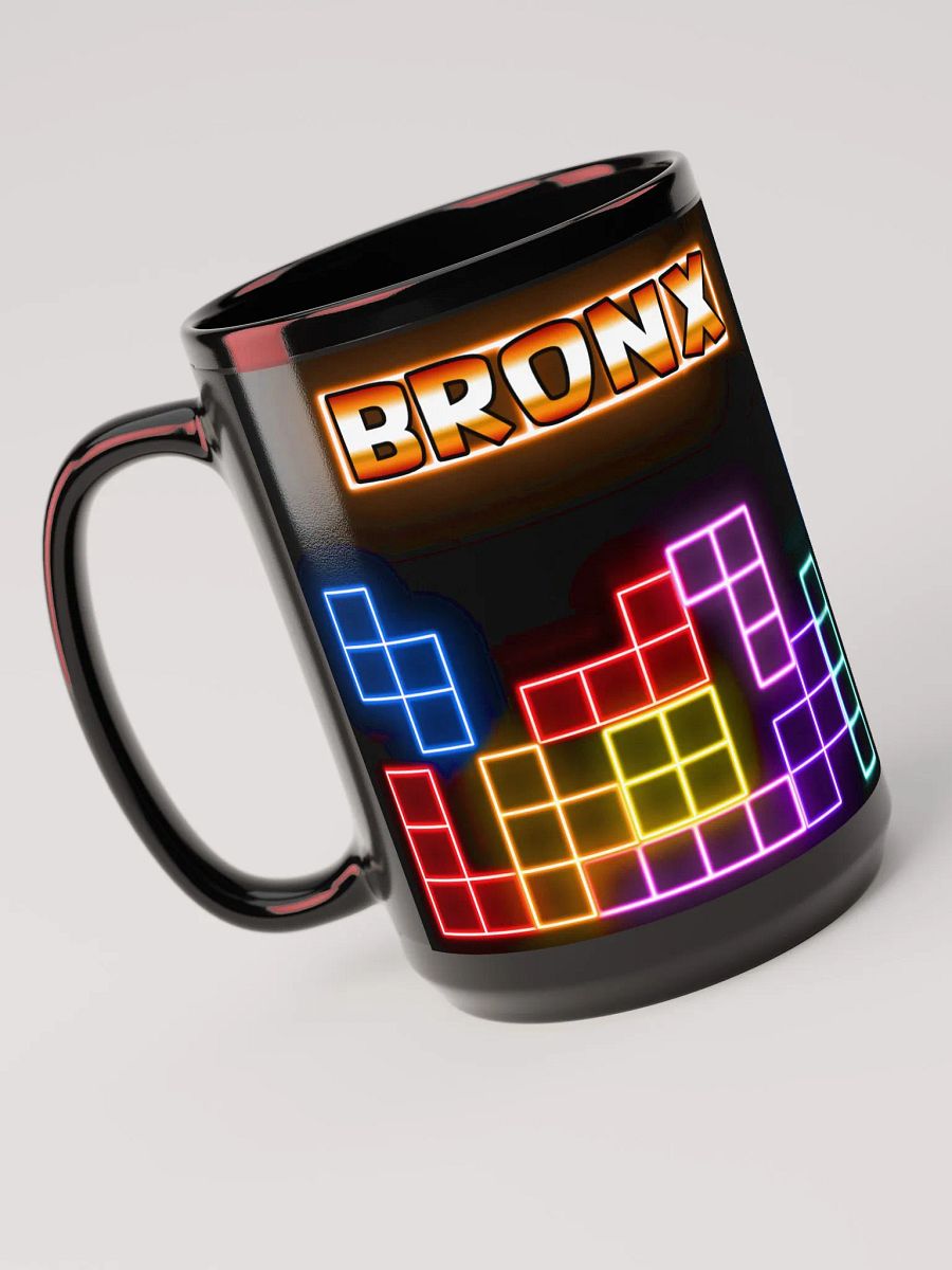 Bronx Neon Retro 15oz Black Glossy Mug product image (3)