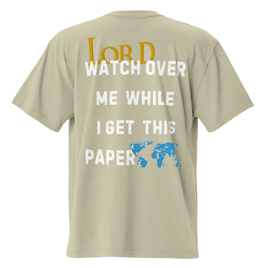 Lord watch over me while I get this paper Tee product image (3)
