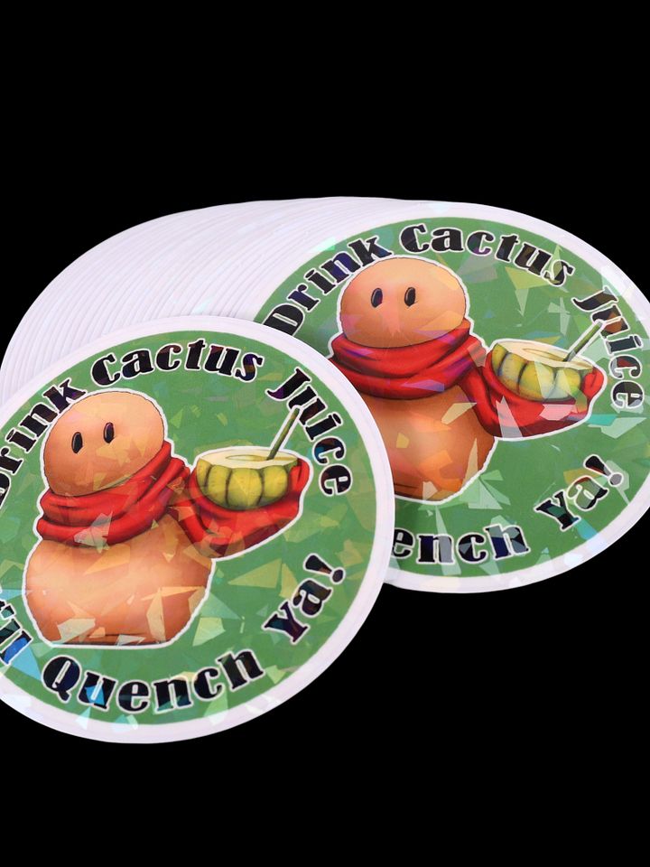 Cactus Juice Holographic Sticker product image (2)