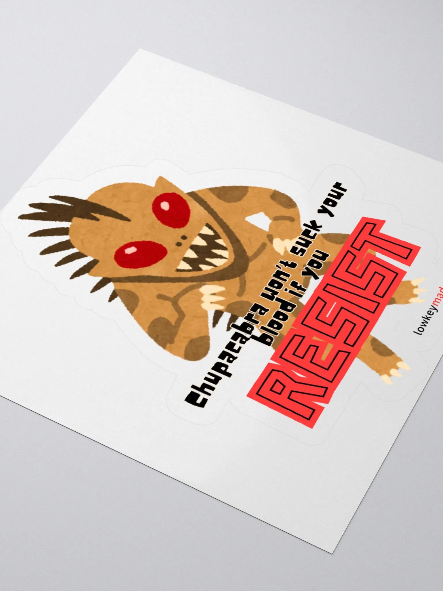 Chupacabra Resist Sticker product image (5)
