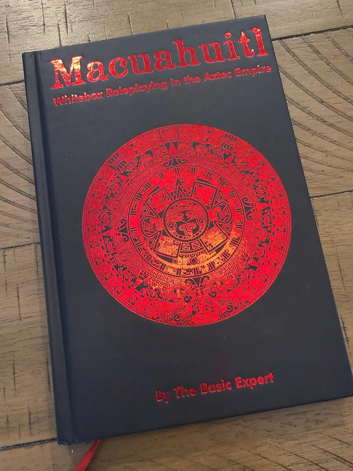 Macuahuitl: Whitebox Roleplaying in the Aztec Empire - Hardcover product image (1)